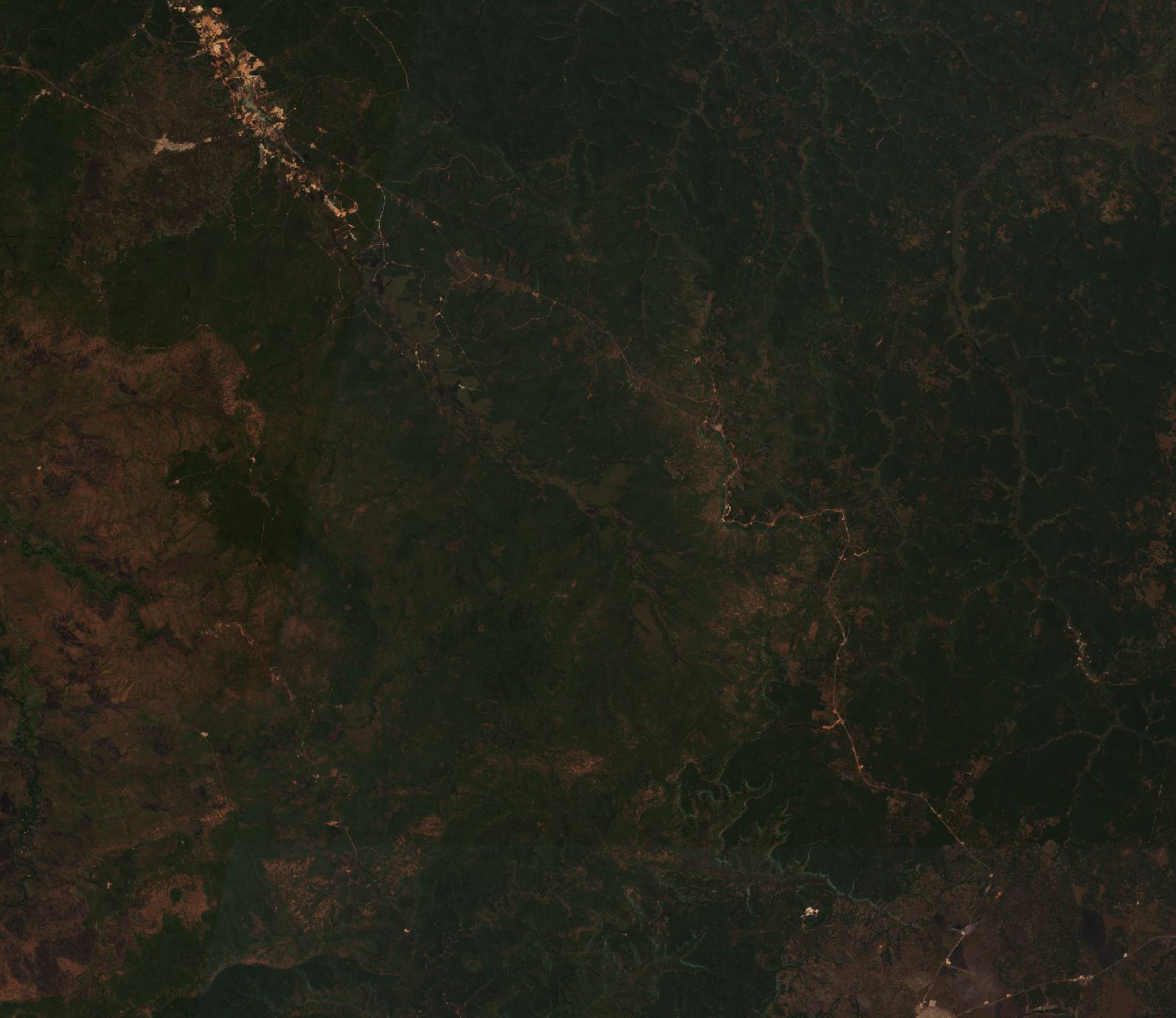 The area before the fire, July 4, 2026