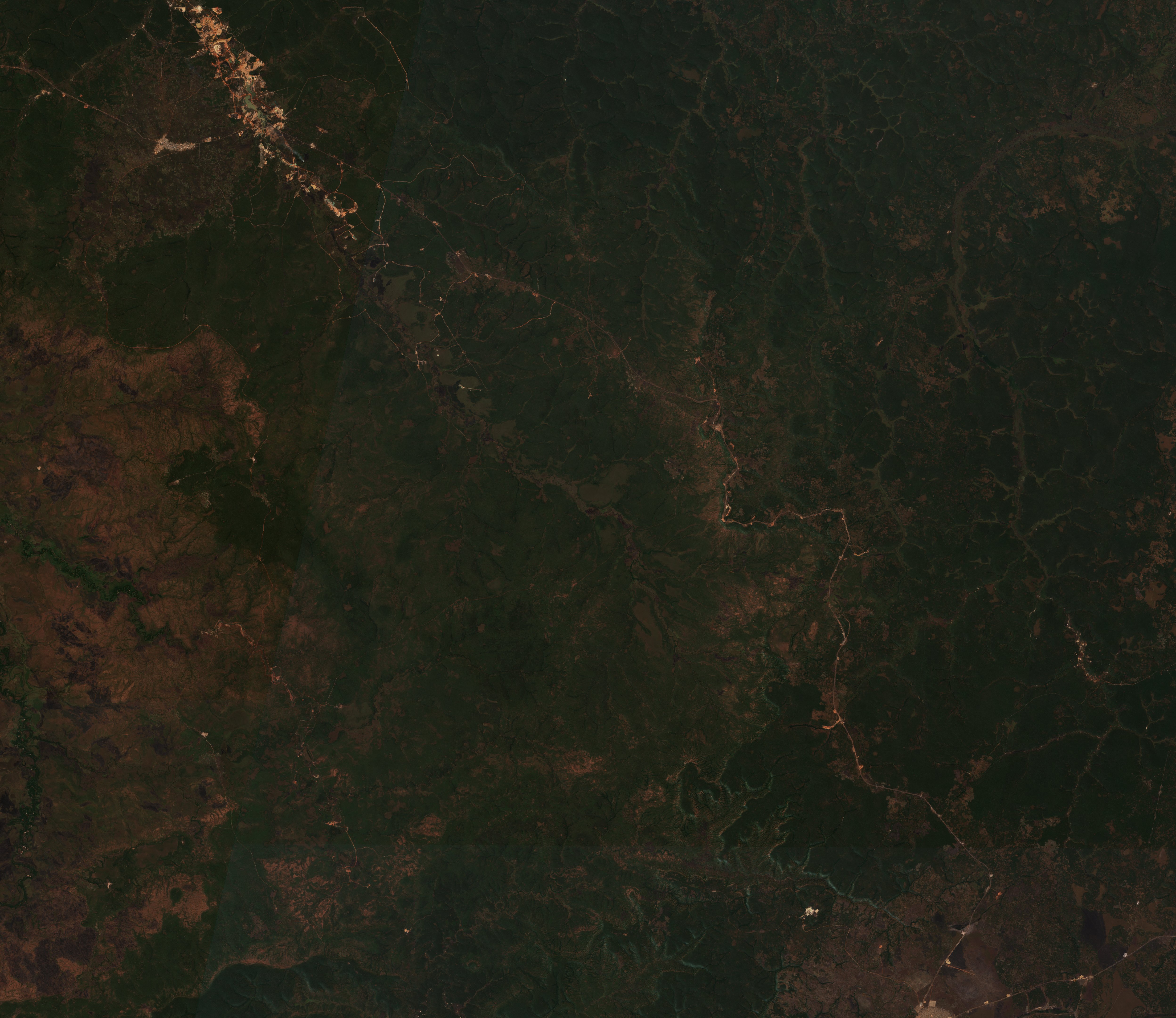 The area before the fire, July 4, 2026