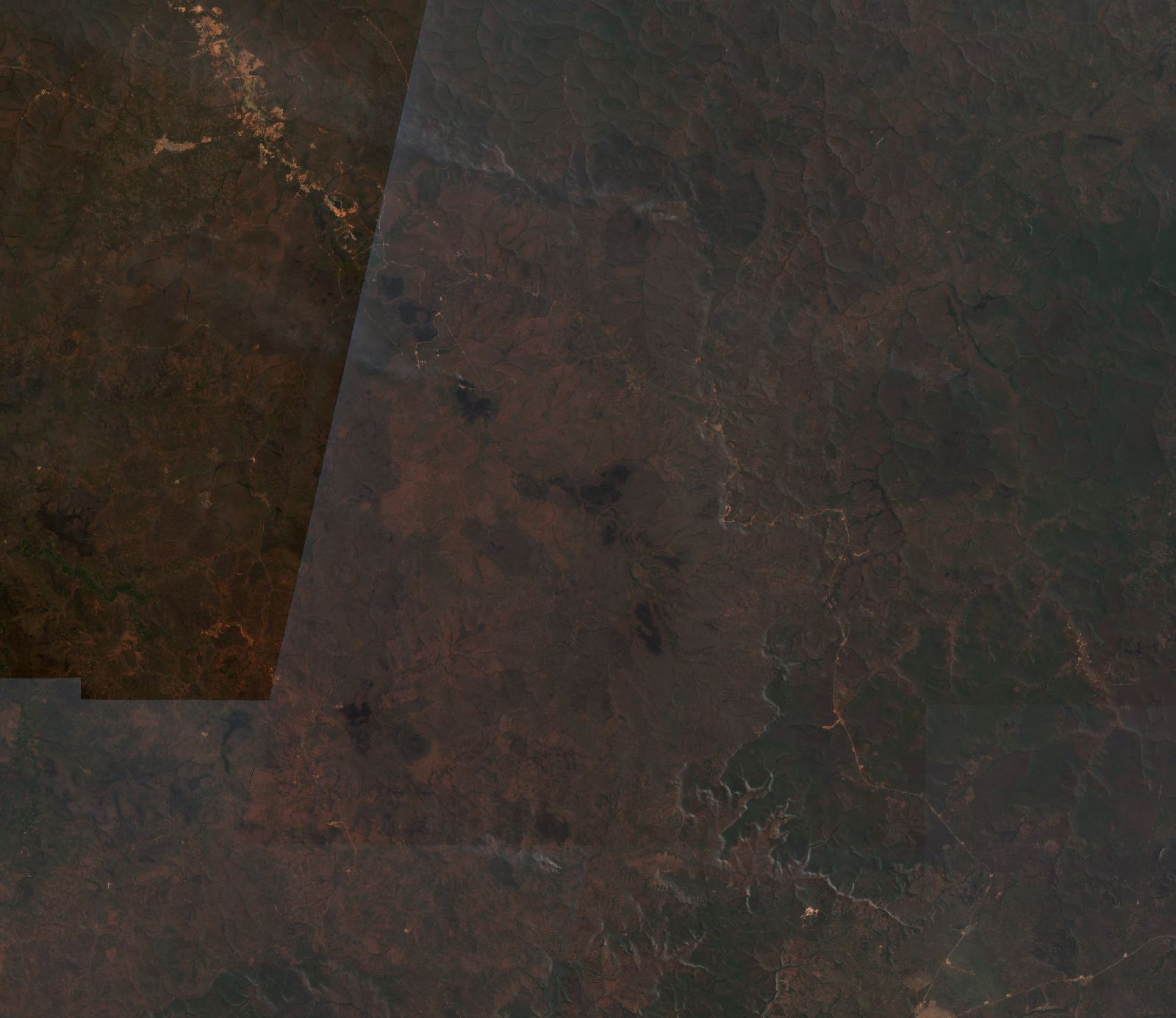 The area after the fire, August 23, 2026