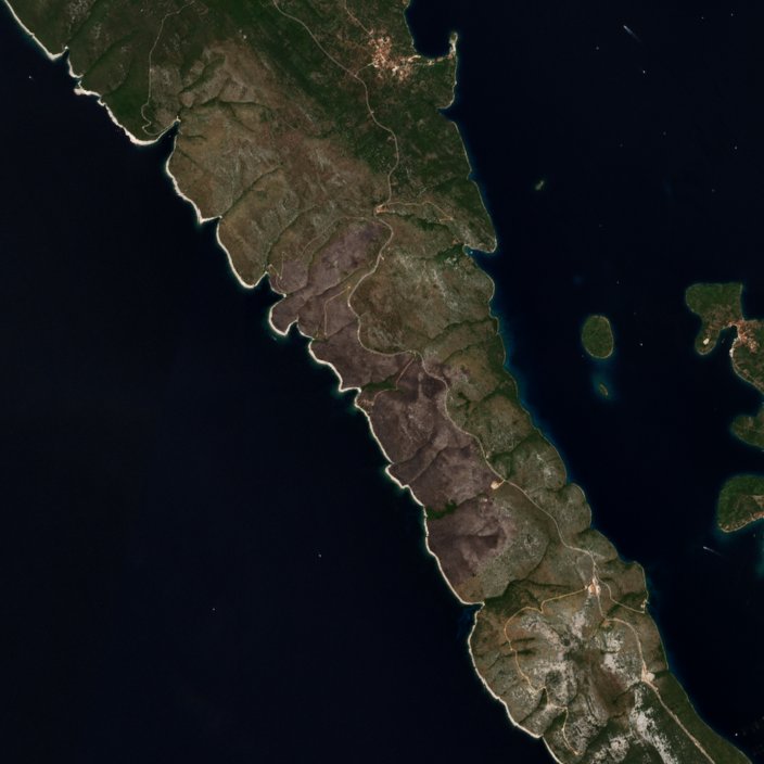 The area after the fire, August 19, 2026