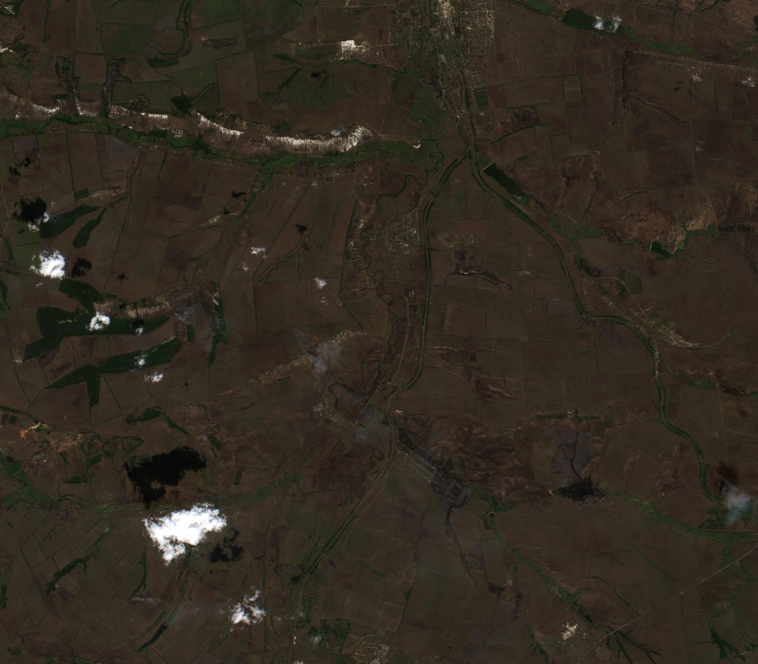 The area after the fire, August 25, 2026